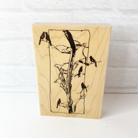 Penny Black Christmas Cardinals Rubber Stamp Card Making Stamping Crafts - Picture 1 of 5